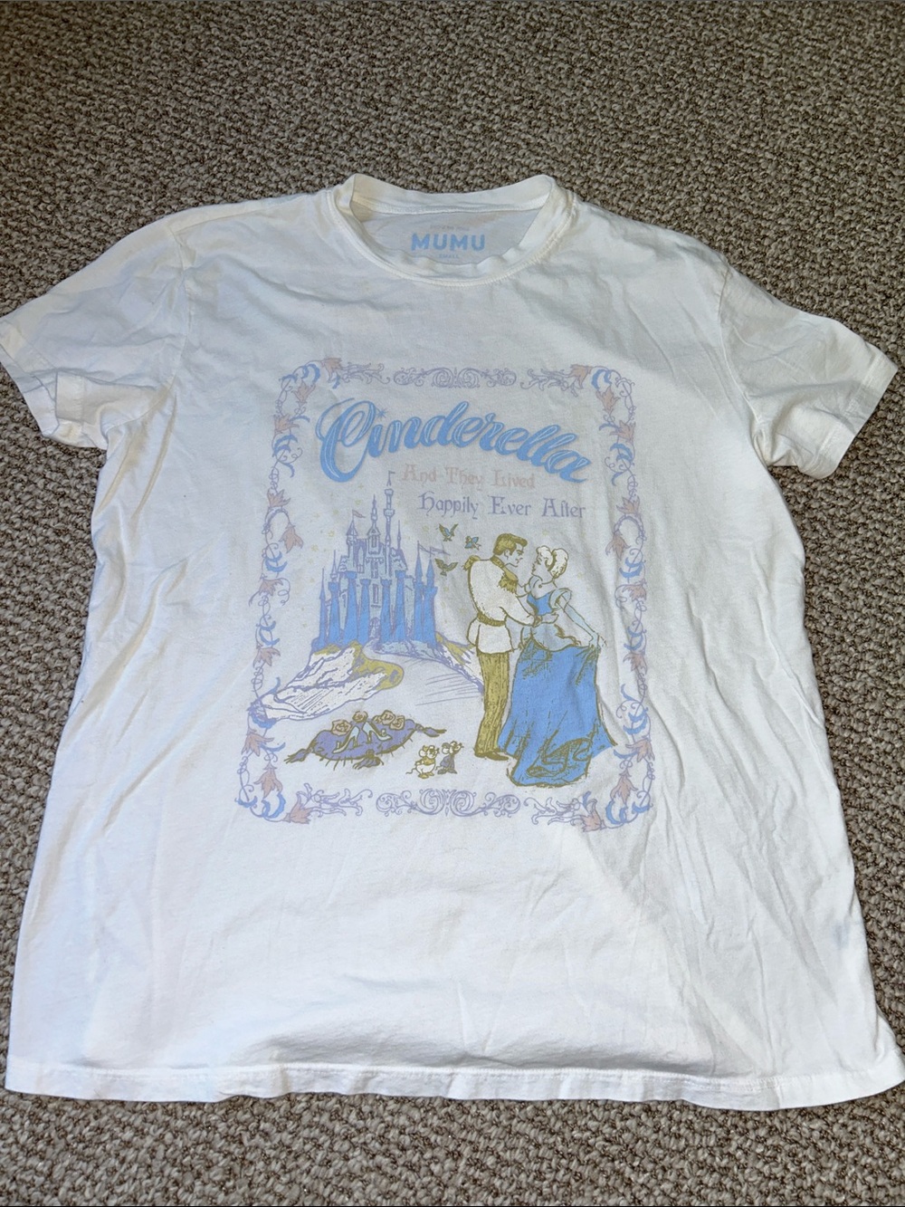 Disney Princess x Show Me Your MuMu White Cinderella T Shirt XS